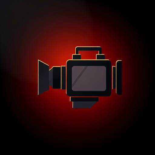 Camera filming a scene icon