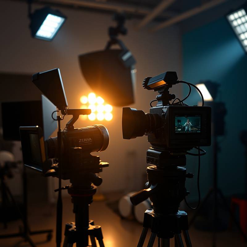 Professional videography setup