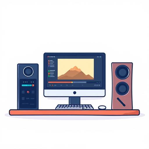 Video editing workstation icon
